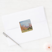 USA, Utah, Monument Valley Navajo Tribal Park. Vierkante Sticker (Envelop)