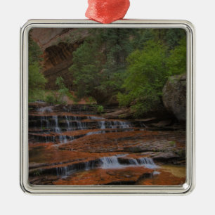 USA, Utah, Zion National Park.  Schilderachtig van Metalen Ornament