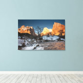 USA, Utah, Zion National Park. zonnesteek Canvas Afdruk (Insitu (Houten vloer))