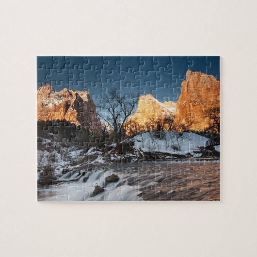 USA, Utah, Zion National Park. zonnesteek Legpuzzel (Horizontaal)