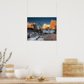 USA, Utah, Zion National Park. zonnesteek Poster (Keuken)