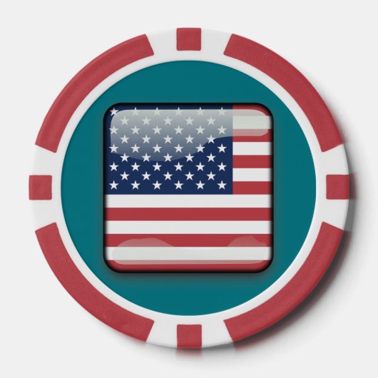 USA Verenigde Staten Poker Chip (Voorkant)