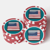 USA Verenigde Staten Poker Chip (Opstapeling)