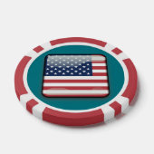 USA Verenigde Staten Poker Chip (Enkel)