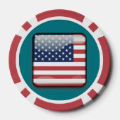 USA Verenigde Staten Poker Chip (Achterkant)