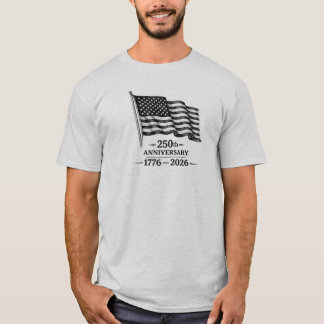USA Verjaardag T-shirt Basis Zwarte Inkt geen onzi
