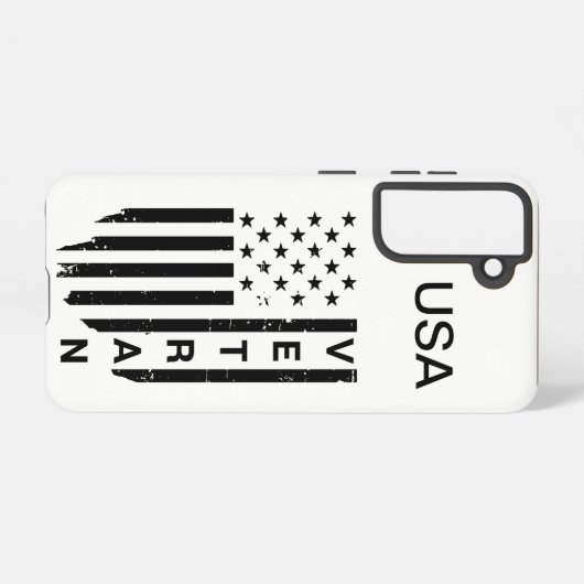 USA Veteraan Telefoon Case Samsung Galaxy Hoesje (Achterkant horizontaal)
