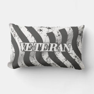 USA-veteraan - witte vintage 001 Kussen