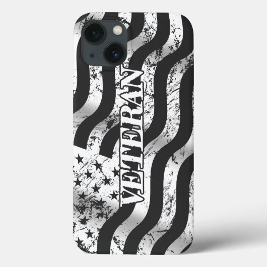 USA-veteraan - witte vintage Case-Mate iPhone Case (Achterkant)