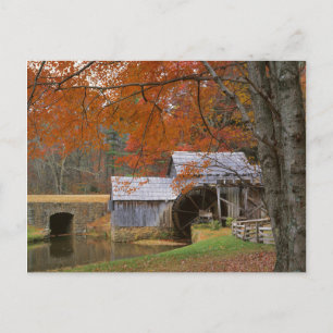 USA, Virginia, Blue Ridge Parkway, herfst Briefkaart