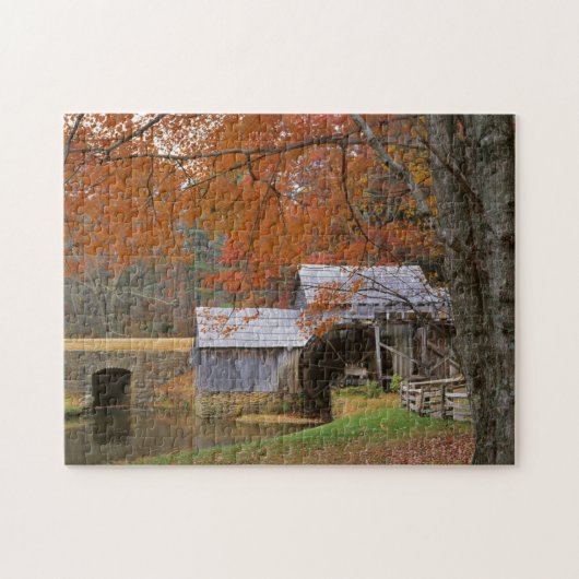 USA, Virginia, Blue Ridge Parkway, herfst Legpuzzel (Horizontaal)