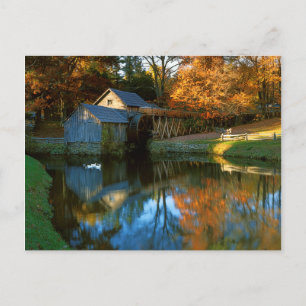 USA, Virginia, Blue Ridge Parkway, Mabry Mill Briefkaart