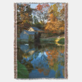 USA, Virginia, Blue Ridge Parkway, Mabry Mill Deken (Voorkant Verticaal)