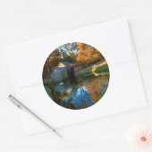 USA, Virginia, Blue Ridge Parkway, Mabry Mill Ronde Sticker (Envelop)