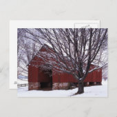 USA, Virginia, Fairfax County, Barn en Maple Briefkaart (Voorkant / Achterkant)