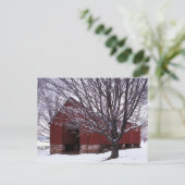 USA, Virginia, Fairfax County, Barn en Maple Briefkaart (Staand voorkant)