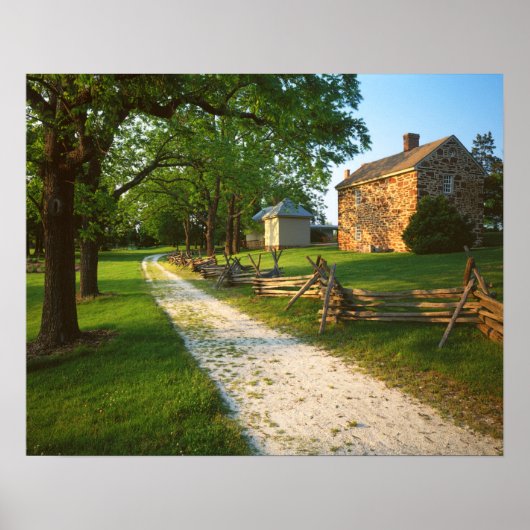 USA, Virginia, Fairfax County, Sully Plantation Poster (Voorkant)