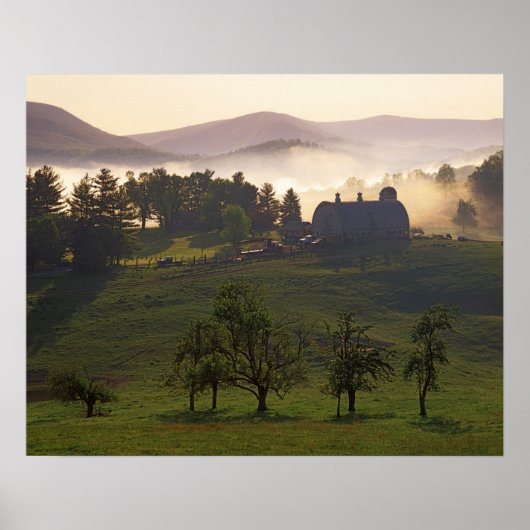 USA, Virginia, Giles County, Boerderij Poster (Voorkant)