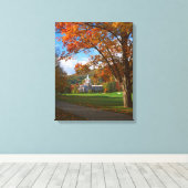 USA, Virginia, Hot Springs, The Homestead Canvas Afdruk (Insitu (Houten vloer))