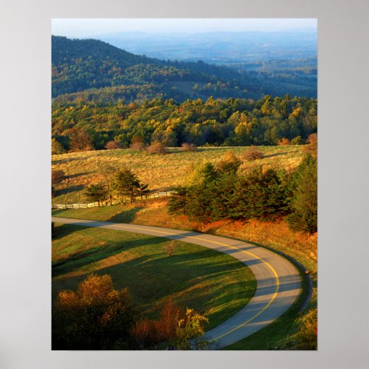 USA, Virginia, Patrick County, The Blue Ridge Poster (Voorkant)