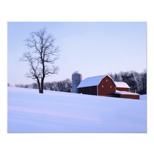 USA, Virginia, Shenandoah Valley, Barn Foto Afdruk (Voorkant)