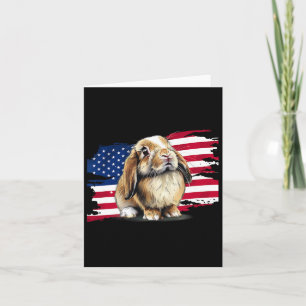 Usa Vlag 4e Juli Mini Holland Lop Konijn Kaart