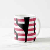 USA Vlag Barcode Grafische Mok - Brute Maatschappe (Voorkant rechts)