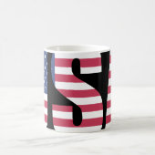 USA Vlag Barcode Grafische Mok - Brute Maatschappe (Center)