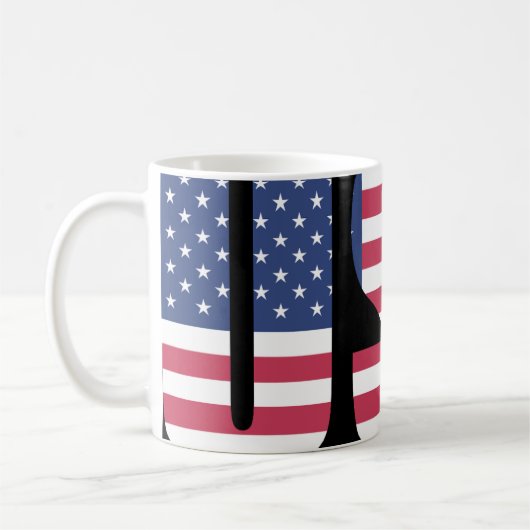 USA Vlag Barcode Grafische Mok - Brute Maatschappe (Links)