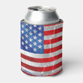 usa-vlag blikjeskoeler (Blikje Voorkant)