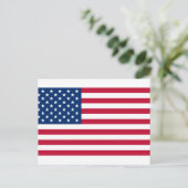 usa-vlag briefkaart (Staand voorkant)