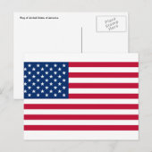 usa-vlag briefkaart (Voorkant / Achterkant)