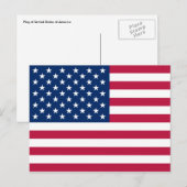 usa-vlag briefkaart (Voorkant / Achterkant)