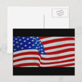 usa-vlag briefkaart (Voorkant / Achterkant)