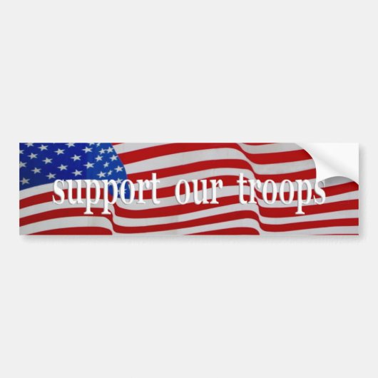 usa-vlag bumpersticker (Voorkant)