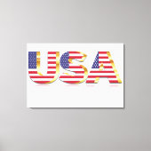 USA Vlag Canvas Print (Voorkant)