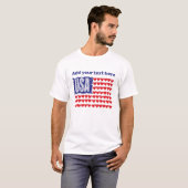 USA Vlag Custom T-shirt (Voorkant volledig)