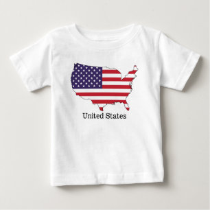 USA-vlag en kaart souvenirontwerp