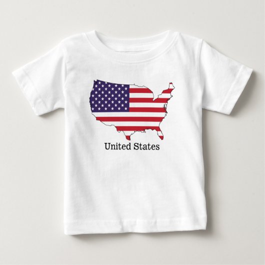 USA-vlag en kaart souvenirontwerp (Voorkant)