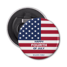 USA Vlag Gelukkig Vierde van Juli Custom Text