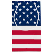 USA-vlag giftzak Amerikaanse patriottische Klein Cadeauzakje (Achterkant)