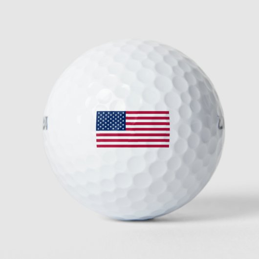 usa-vlag golfballen (Voorkant)
