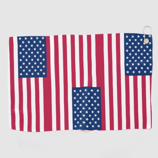 usa-vlag golfhanddoek (Horizontaal)