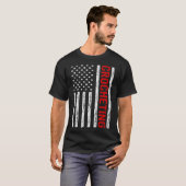 USA Vlag Haakwerk T-shirt (Voorkant volledig)
