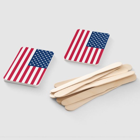 USA Vlag Hand Fan - Patriottisch Handwaaier (Niet-gemonteerd)