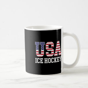 Usa Vlag Hockey Speler - Amerikaans Usa IJshockey Koffiemok