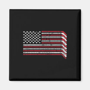 Usa Vlag Hockeysticks Amerikaanse Trots 4 juli  Magneet
