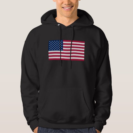 usa-vlag hoodie (Voorkant)