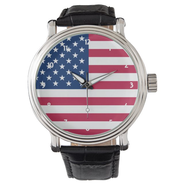 usa-vlag horloge (Voorkant)