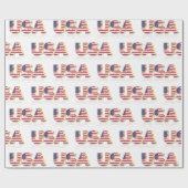 USA Vlag Inpakpapier Patriottisch (Vlak)